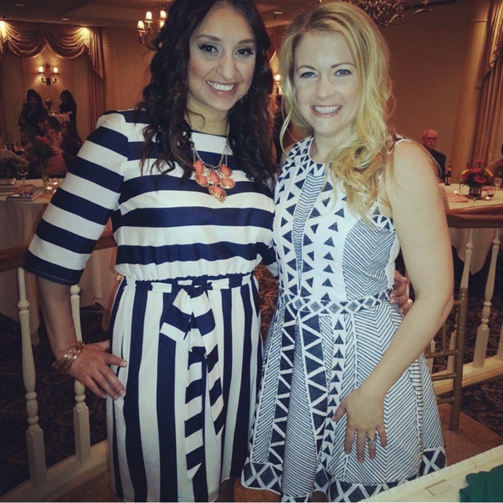 Gianni Bini striped dress with attached belt
